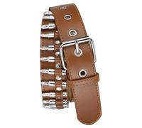 Générique Ceinture Punk Réglable Pour Femmes - Taille À Œillets En Cuir PU, Accessoires Gothiques | Avec Des Balles Ajourées, Tenue Quotidienne, $, Discothèque, Toucher Doux, Noir, Mode Emo, Pantalon