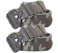 Générique Ceinture tactique pour homme de style militaire, ceinture de travail en nylon robuste de 3,8 cm, lot de 2