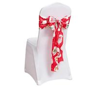 Générique Ceintures de Chaise Noël Nœuds Longs Décoratifs Et Flexibles