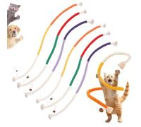 Générique Celery Pets Cat Chew Rope, Catnip-Infused Organic Cotton Chew Rope Toys for Cats, Safe Dental Cleaning Ropes & Durable 28" String for All Breed (6 Pcs)