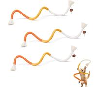 Générique Celery Pets Cat Chew Rope, Natural Cotton & Silvervine Dental Toy, Destructive Chewing Redirect for Kittens, Silent, Odor-Free Play (3PCS-Orange)