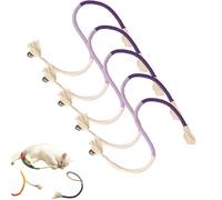 Générique Celery Pets Cat Chew Rope, Toy with Organic Cotton & Catnip - Safe Dental Teeth Cleaning, Durable Chew Toys for All Cat Breeds (5PCS-B)