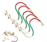 Générique Celery Pets Cat Chew Rope, Toy with Organic Cotton & Catnip - Safe Dental Teeth Cleaning, Durable Chew Toys for All Cat Breeds (5PCS-C)