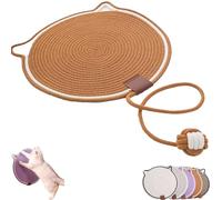 Générique Celery Pets Cat Scratcher Mat, Celery Pets Dual Scratching Pad, 17''/20'' Scratching Pads for Indoor Cats, Natural Cotton Rope Cat Scratching Pads (Brown,17IN)