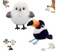 Générique Celery Pets Rechargeable Flapping Bird Cat Toy,Bird Cat Toy Flapping Wings, Motion Activated with Three-Mode Wing Flap, Three Styles Available (2PCS1)
