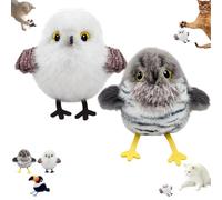 Générique Celery Pets Rechargeable Flapping Bird Cat Toy,Bird Cat Toy Flapping Wings, Motion Activated with Three-Mode Wing Flap, Three Styles Available (2PCS)