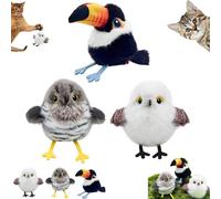 Générique Celery Pets Rechargeable Flapping Bird Cat Toy, Cat Self-Entertainment Simulation Birds Toys, Motion Activated with Three-Mode Wing Flap, Suitable Bored Indoor Cats (Mix (3Pcs)