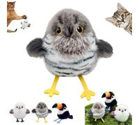 Générique Celery Pets Rechargeable Flapping Bird Cat Toy, Cat Self-Entertainment Simulation Birds Toys, Motion Activated with Three-Mode Wing Flap, Suitable Bored Indoor Cats (Cuckoo)