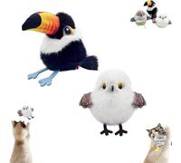 Générique Celery Pets Rechargeable Flapping Bird Cat Toy, Celerypets Meowvo 2025 New Interactive Cat Toys with Three-Mode Wing Flap, Three Styles Available, for Indoor Pets (2Mixed B)