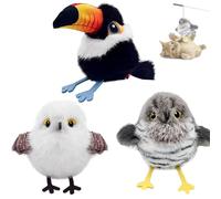 Générique Celery Pets Rechargeable Flapping Bird Cat Toy, Meowvo Celery Pets Cat Toys, Three-Mode Wing Flap, Cats Self-Entertainment Simulation Bird Toy (All)