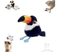 Générique Celery Pets Rechargeable Flapping Bird Cat Toy, Meowvo Flying Bird Cat Toy, Motion Activated with Three-Mode Wing Flap, for All Breeds Cats Playing, Exercise (C)