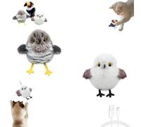 Générique Celery Pets Rechargeable Flapping Bird Cat Toy, Meowvo Flying Bird Cat Toy, Motion Activated with Three-Mode Wing Flap, for All Breeds Cats Playing, Exercise (A+B)