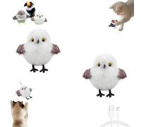 Générique Celery Pets Rechargeable Flapping Bird Cat Toy, Meowvo Flying Bird Cat Toy, Motion Activated with Three-Mode Wing Flap, for All Breeds Cats Playing, Exercise (B+B)