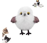 Générique Celery Pets Rechargeable Flapping Bird Cat Toy, Motion-Activated,Three-Mode Wing Flap 2025 New Interactive Cat Toys (White tit)