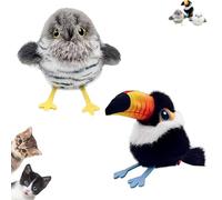 Générique Celery Pets Rechargeable Flapping Bird Cat Toy, Motion-Activated,Three-Mode Wing Flap 2025 New Interactive Cat Toys (2-a pcs)