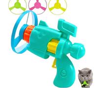 Générique Celerypet - Lanceur de Disque Volant Lumineux pour Chat, Jouet interactif à rapporter pour Chat, avec hélices colorées, pour Le Dressage et la Poursuite des Animaux. (Green)