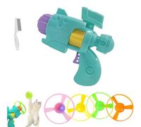 Générique Celerypet Light-Up Flying Disc Cat Launcher Set, Celery Pets Cat Fetch Toy with Colorful Flying Propellers Set, Cats Playing Tracking Interactive Toys for Chasing Training Hunting (Green)