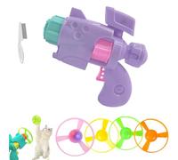Générique Celerypet Light-Up Flying Disc Cat Launcher Set, Celery Pets Cat Fetch Toy with Colorful Flying Propellers Set, Cats Playing Tracking Interactive Toys for Chasing Training Hunting (Purple)