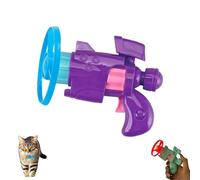 Générique Celerypet Light-Up Flying Disc Cat Launcher Set, Celery Pets Cat Toy, with Colorful Flying Propellers Set,Flying Disc Launcher Toy, for Chasing Training Hunting (Purple)