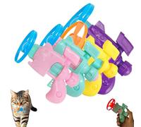 Générique Celerypet Light-Up Flying Disc Cat Launcher Set, Celery Pets Cat Toy, with Colorful Flying Propellers Set,Flying Disc Launcher Toy, for Chasing Training Hunting (4pcs)