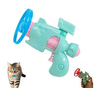 Générique Celerypet Light-Up Flying Disc Cat Launcher Set, Celery Pets Cat Toy, with Colorful Flying Propellers Set,Flying Disc Launcher Toy, for Chasing Training Hunting (Green)