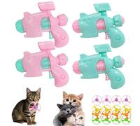 Générique Celerypet Light-Up Flying Disc Cat Launcher Set with Colorful LED Propellers, Interactive Fetch Toys for Indoor Play Training Chasing and Enrichment Activities (4 Pcs Mix)