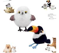 Générique Celerypets Flapping Bird Cat Toy, Celery Pets Rechargeable Flapping Bird Cat Toy, Motion Activated with Three-Mode Wing Flap, for Cats Small Dog (A+C)