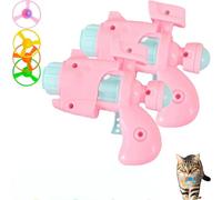 Générique CeleryPets Light-Up Flying Disc Cat Launcher Set, Celery Pets Cat Fetch Toy with Colorful Flying Propellers Set, Kitten Playing Tracking Interactive Fetch Toys for Cats Indoor (Pink,2pcs)