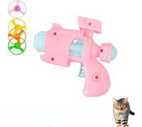 Générique CeleryPets Light-Up Flying Disc Cat Launcher Set, Celery Pets Cat Fetch Toy with Colorful Flying Propellers Set, Kitten Playing Tracking Interactive Fetch Toys for Cats Indoor (Pink,1pcs)