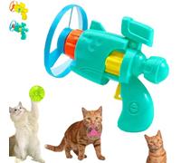 Générique Celerypets Light-Up Flying Disc Cat Launcher Set, Celerypets Cat Fetch Toy with Colorful Flying Propellers Set, Cats Playing Tracking Interactive Toys, for Chasing Training Hunting (Green)