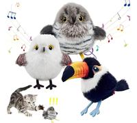 Générique Celerypets Rechargeable Flapping Bird Cat Toy, Celery Pets Interactive Cat Toys, Cats Self-Entertainment Simulation Bird Toys, Motion Activated with Three-Mode Wing Flap (A+B+C)