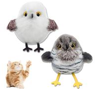 Générique CeleryPets Rechargeable Flapping Bird Cat Toy, CeleryPets Flapping Bird Cat Toy, New Interactive Cats Toys, with Three-Mode Wing Flap, for Your Favorite Pets (Mix*2 A)