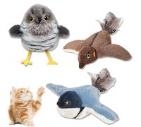 Générique CeleryPets Rechargeable Flapping Bird Cat Toy, CeleryPets Flapping Bird Cat Toy, New Interactive Cats Toys, with Three-Mode Wing Flap, for Your Favorite Pets (Mix*3 A)