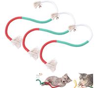 Générique Celerys Pets Cat Chew Rope, Organic Cotton Chew Rope Toys for Cats, Cat Toy Self-Entertainment Artifact, for Teeth Cleaning, for Bored Indoor Cats (Green)