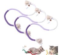 Générique Celerys Pets Cat Chew Rope, Organic Cotton Chew Rope Toys for Cats, Cat Toy Self-Entertainment Artifact, for Teeth Cleaning, for Bored Indoor Cats (Purple)