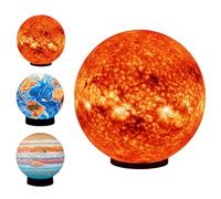 Générique Celestial Body Decor Night Light, Realistic 3D Celestial Planet Lamp, Globe Nightlight, Unique Planet Mood Lighting Lamp Decors, for Living Room, Bedroom, Home Decor (Mars)