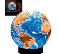 Générique Celestial Body Decor Night Light, Realistic 3D Star Solar System Lamp, Unique Jupiter Globe Mood Lighting Lamps for Bedroom Ambience and Space Lovers Gifts
