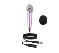 Générique Cell Phone Microphone - Tiny Microphone for Podcasts | Aluminum Alloy Portable Singing and Recording on The Move, Omnidirectional Audio Home Computer Special Musical Instruments Radio