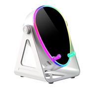 Générique Cell Phone Stand - 2000mAh Rechargeable with Colorful Light, Mobile Phone Speaker Stand for Home Apartment School Dormitory Live Streaming Charging