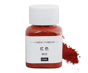 Générique Cement Power, Iron Oxide Concrete Pigment, 30ml Concrete Colorant, Tangible Dye For Artistic Painting, Decorative Tint, Ideal For Clay, Lime, Plaster, Red Color