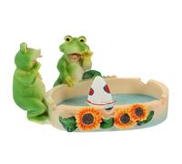 Générique Cendrier Grenouille en Résine pour Bureau, Décoration Intérieure | Objet Décoratif, Usage Maison et Bureau, Idée Présent pour Anniversaires et Noël