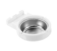 Générique Cendrier Mural en Acier Inoxydable Blanc, Support Fixe pour Toilettes et Espaces Publics, Résistant à L’Usure, Cendrier de Toilettes Fonctionnel pour Maison, Bar et Bureau,