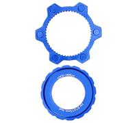 Générique Centerlock to 6-Bolt Disc Brake Adapter - Aluminum Alloy Hub Conversion Kit - Compatible with, & Standard 6-Bolt Rotors - Lightweight & Road Bike Brake Part - Includes Lockring Co