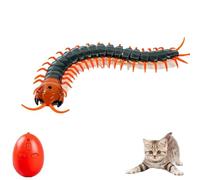 Générique Centipede Cat Toy, Interactive Remote Control Snake Electric Prank Toys, Realistic Simulation Smart Sensing Remote Control Animals Toy for Pets (Color3)