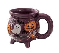 Générique Ceramic Cauldron Mug - 360ml Halloween Witch Tea Drink Cup