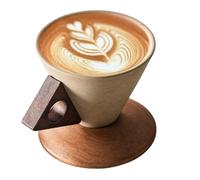 Générique Ceramic Coffee Cup - Tapered Ergonomic Drinking Mug, Home Beverage Accessory with Comfort, Coffee Tea Chocolate Drinks Gear for Family Indoor Office Outdoor Travel Birthdays Use