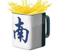 Générique Ceramic Coffee Mug - 400ml Mahjong Water Cup, Novelty Coffee Mug for Hot & Cold Drinks, Ceramic Material, Dishwasher & Microwave Safe | for Women, Men, Family, Friends, Home