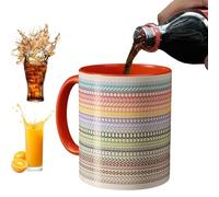 Générique Ceramic Coffee Mug - Novelty Hot Cup | Tea Cups with 350ml Capacity, Stylish Mug for Kitchen and Desk, Home Mugs, Drink Cup for Hot or Cold Drinks, Home Office, Kitchen Party and School