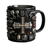 Générique Ceramic Coffee Mugs, Vintage Mechanical Cup, Engine-Inspired Design with Anti-Slip Handle, Tea and Coffee Drinking, Home, Office, Holiday
