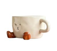 Générique Ceramic Milk Mug, Cute Handle Cup, 300ml Drinkware with Sturdy Build, Coffee and Tea Mug, Cute Ceramic Cup with Fun Design, Beverage for Kitchen and Restaurant